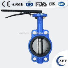 Wafer Type Butterfly Valve with handle lever